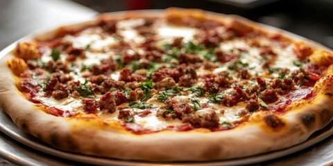 Aufkleber - Image of pizza for the menu