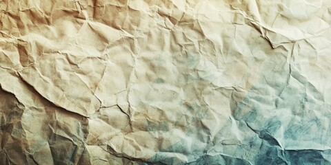 Aufkleber - Aged crumpled paper texture. Worn paper background.
