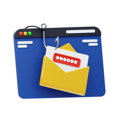 Aufkleber - 3D Phishing Email Attack