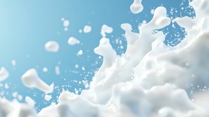 Wall Mural - illustration of abstract background with white foam flying in air in light place