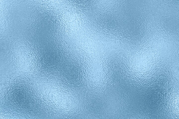soft blue foil with frosted glass texture foe christmas, winter background.