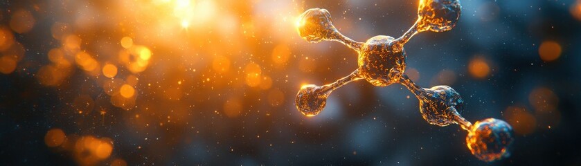 Poster - Revolutionary scientific breakthrough unveiling molecular details in biochemistry laboratory research environment innovative insights