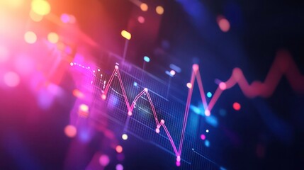 Poster - Abstract composition of metrics and indicators charting an upward trajectory