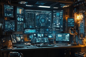 Poster - Exploring virtual reality hub holographic workstation data stream in an immersive digital environment
