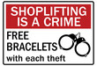 © Pog - Anti theft signs shoplifting is a crime