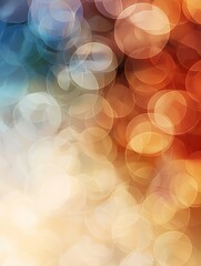 Leinwandbilder - Vibrant Abstract Background with Colorful Bokeh Lights and Circular Patterns : Generative AI