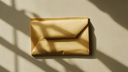 Poster - A brown envelope is sitting on a wall. The envelope is opened and the contents are visible. Scene is one of curiosity and anticipation, as the contents of the envelope are unknown