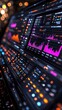 © julio - Data visualization dashboard with graphs and metrics in vibrant colors.