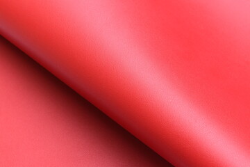 Wall Mural - shiny red leather texture background for design