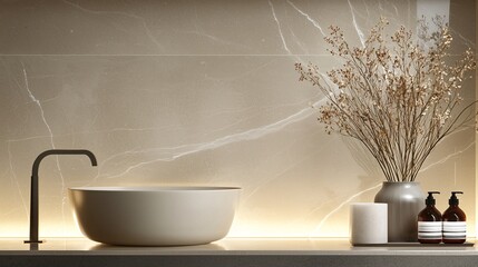 Poster - modern product mockup, showcasing prototype on a clean display, subtle lighting, contemporary feel