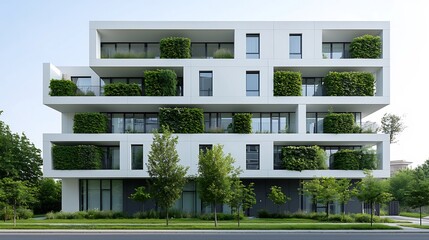 Aufkleber - Sustainable architectural plans and engineering concepts highlighting green building practices for environmental conservation and energy efficient solutions