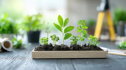 Poster - Architects and engineers prioritize green building practices to promote sustainable construction and environmental care utilizing renewable materials energy efficient design