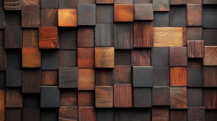 textured wooden panel background with an array of dark and rich brown tones, showcasing a patchwork 
