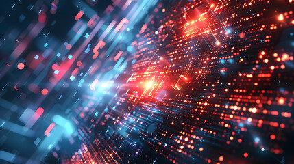 Aufkleber - modern digital abstract 3d background. can be used in the description of network abilities, technolo