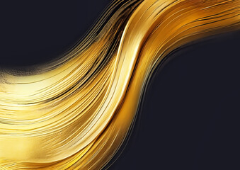 Aufkleber - Abstract gold background with smooth lines.