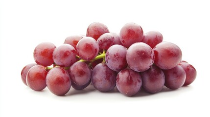 Wall Mural - a fresh ripe bunch of red grapes with their smooth, shiny skins and juicy interiors, each grape’s vi