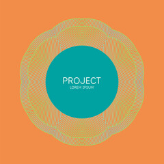 Poster - A minimalistic poster for placing information and text. A template for graphic design with geometric shapes.