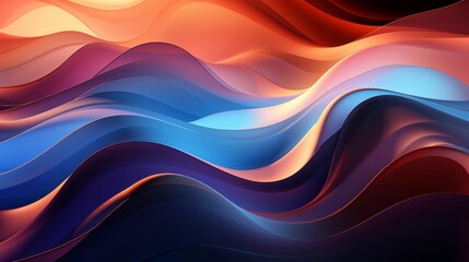 Wall Mural - a colorful wave with blue, red, and purple colors