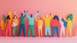 © Johannes - Diversity workplace inclusivity world day cultural multicultural multiracial inclusive friendly cohesive teamwork paper cut out colourful