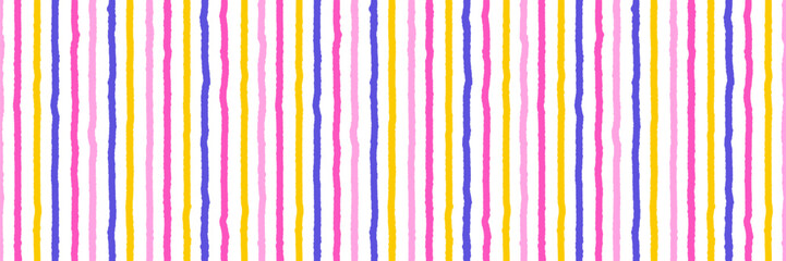 Wall Mural - abstract seamless pattern, colorful hand drawn textural line, stripe. trendy vector design, simple a