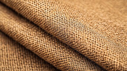 Textured natural burlap fabric close-up home decor textile details warm environment artistic perspective for seo