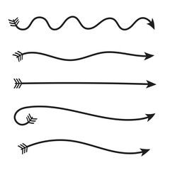 Poster - Set of arrows graphic elements. Vector illustration design