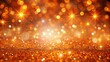 © PomPam - Orange Christmas Holiday Background with Sparkling Glare