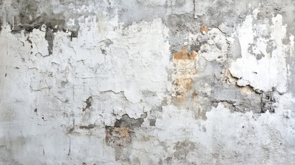 Poster - A wall with a lot of cracks and peeling paint