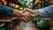 © Chandlerlikes - Thank you, welcome and business people in office with handshake for recruitment, deal and hiring negotiation. Job interview, meeting and men shaking hands for b2b agreement, congratulations or offer