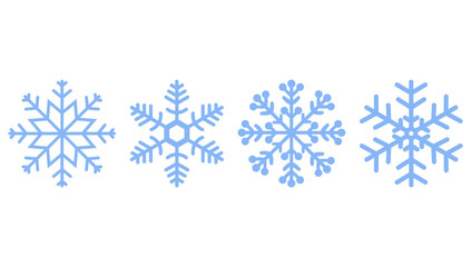 Wall Mural - Snow icon vector set isolated on white background.