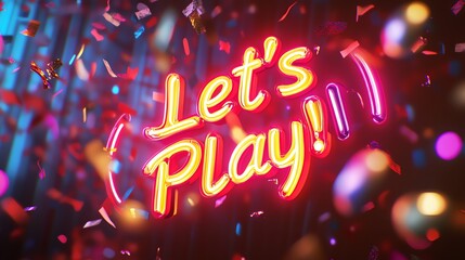 Poster - A neon sign displaying the words 