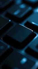 Poster - A close-up of a keyboard with a 