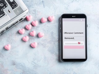 Poster - A social media app showing a notification for 