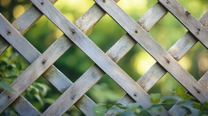 Poster - Lattice patterns, with their crisscrossing lines, create a sense of openness and structure.