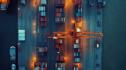 Poster - Logistics plays a vital role in the modern supply chain, ensuring the efficient movement of goods from one point to another.