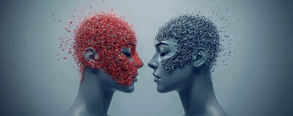 Poster - cyberbullying + behavior + support, visual representation of transforming hateful comments into positive ones via AI