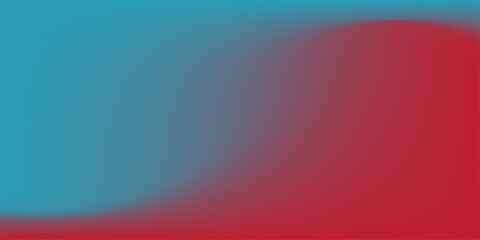 Fototapete - Moonstone and Cardinal Gradient Background. Light Blue and red gradation wallpaper template with copy space. Abstract red and light blue color motion design. Vector Illustration.