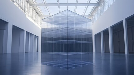 Poster - the cube is a three-dimensional shape that represents stability and solidity.