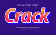 © Bich - Crack editable text effect, 3D editable text template.