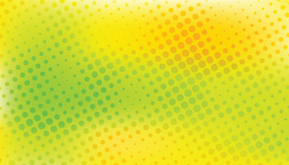 Poster - Comic yellow and green background with halftone gradient in pop art retro style. halftone dotted background. dots pop art comics with summer background