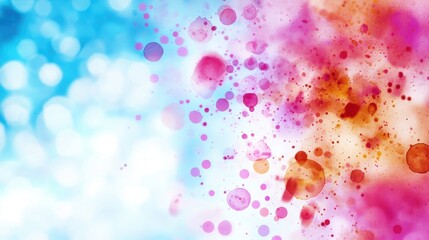 Poster - Elegant Pastel Watercolor Splashes Background Design