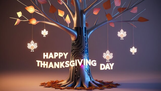 thanksgiving letter background with pumpkins and leaves