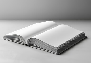 Poster - 3D illustration of an A3 half-fold brochure blank template for mockups and presentations.