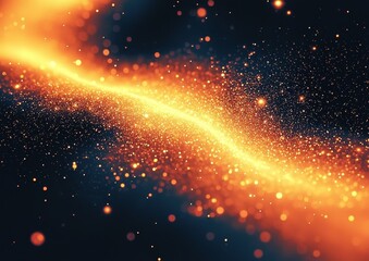 Aufkleber - Stunning gold glittering star light and bokeh. Your product needs a magical dust background element.