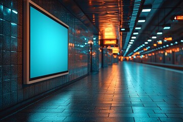 Aufkleber - Display light boxes with white background for advertisements. Horizontal mock-up design.