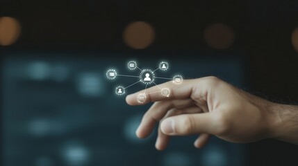Aufkleber - Microchip, stock, automation, IOT, digital integration for business Internet and technology.