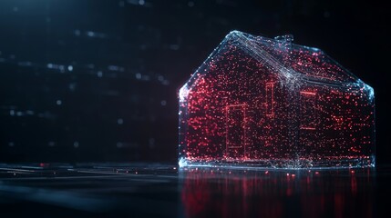 Aufkleber - IoT smart home symbol hologram display on CPU