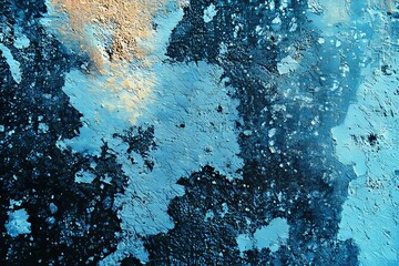 Poster - The background is Dark Blue - Blue Rough Surface - Natural Surface