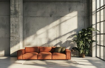 Leinwandbilder - Interior of an office in an industrial style, 3D rendering