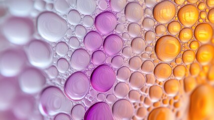 Poster - Abstract Oil and Water Bubbles Gradient Pattern